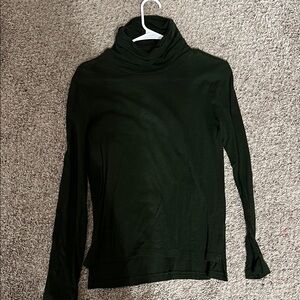 Madewell Dark Green Turtleneck Top